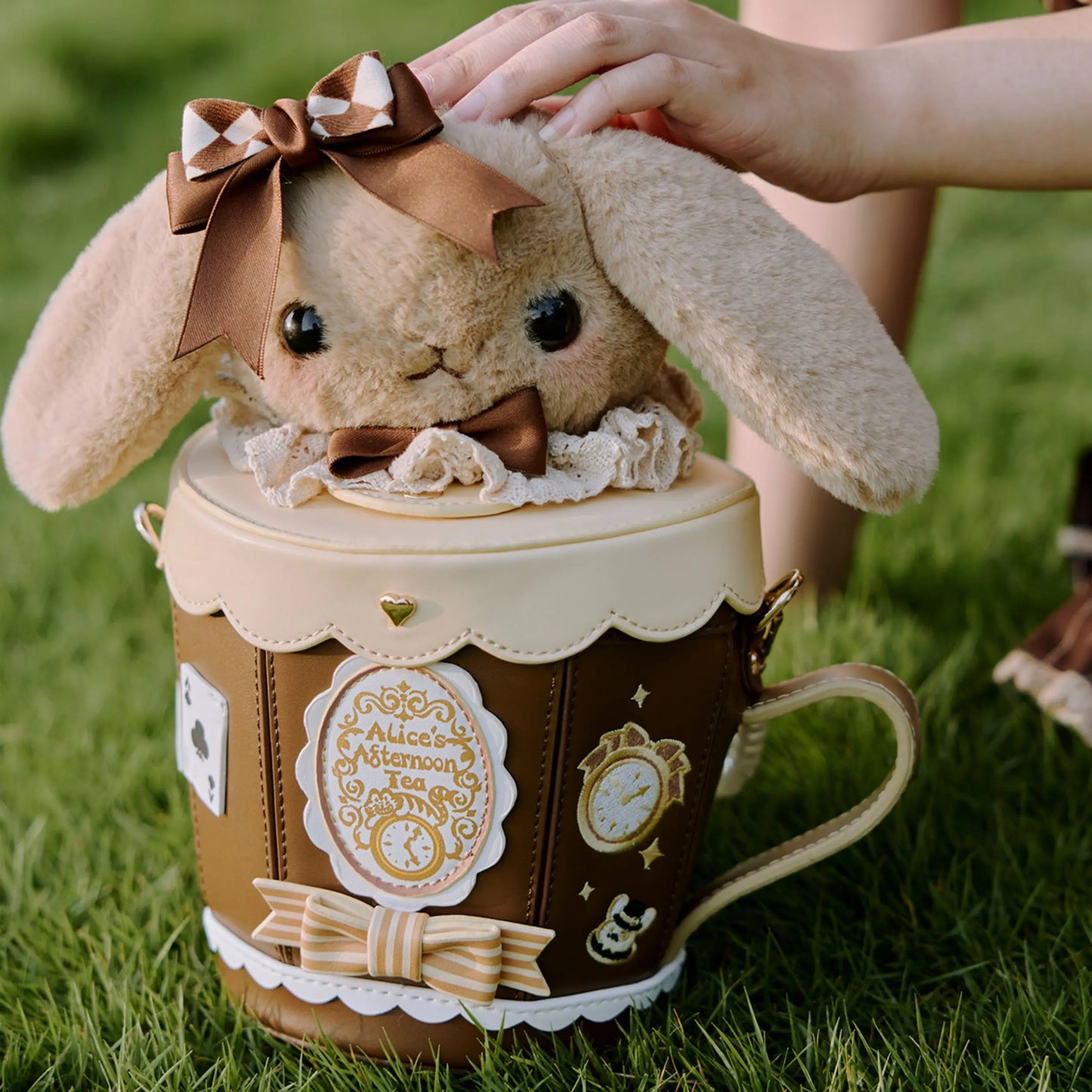 Japanese Original Lolita Cartoon Cute Rabbit Plush Shoulder Bag Sweet Kawaii Jk Uniform Oblique Span Bag