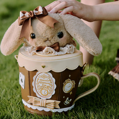 Japanese Original Lolita Cartoon Cute Rabbit Plush Shoulder Bag Sweet Kawaii Jk Uniform Oblique Span Bag