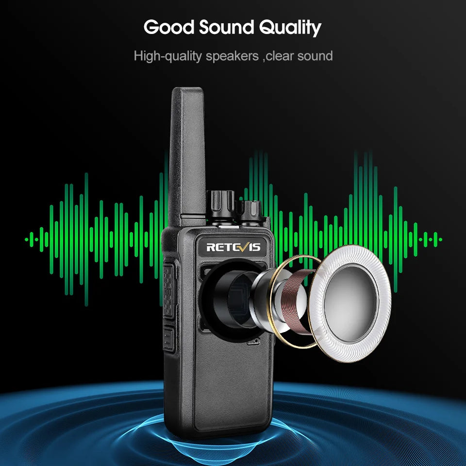 Retevis RT668 Walkie Talkies Long Rang 10PCS Rugged PMR Radio VOX 2 Way Radio for Hotel Restaurant Communication Equipment