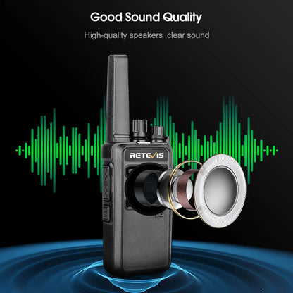 Retevis RT668 Walkie Talkies Long Rang 10PCS Rugged PMR Radio VOX 2 Way Radio for Hotel Restaurant Communication Equipment
