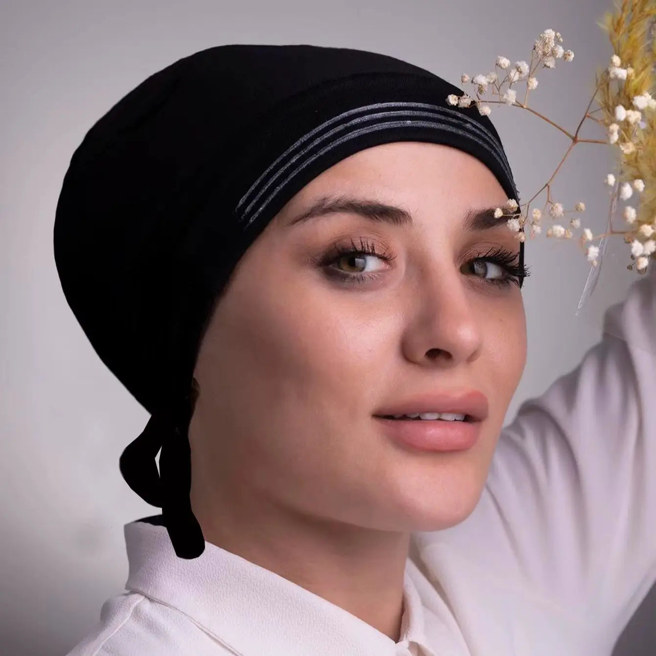 Muslim Instant Hijab Cap Solid Color For Women With Antislip Strips Ramadan Undercap Scarf Stretch Turban Hat Islamic Headwear