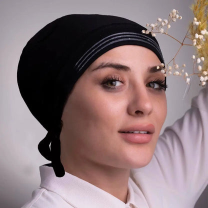 Muslim Instant Hijab Cap Solid Color For Women With Antislip Strips Ramadan Undercap Scarf Stretch Turban Hat Islamic Headwear