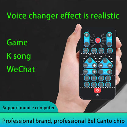 M10 Voice Changer Device Karaoke Function Male Female Voice Switch Universal Portable Sound Changer Card Fine Tuning for Live