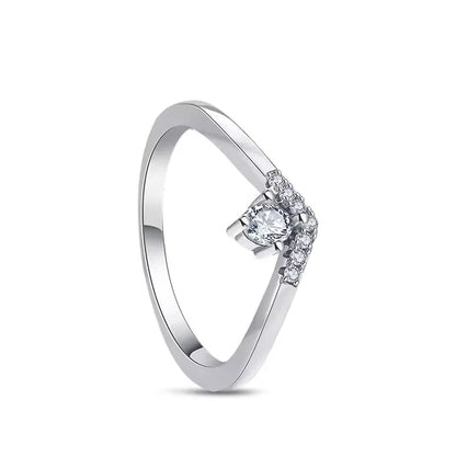 New 925 Sterling Silver Rings Stackable Infinite Silver shining Zircon Ring For Women Wedding Anniversary Birthday Jewelry Gift