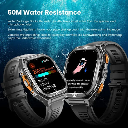 Luxury AMOLED Smartwatch Real GPS 5ATM Waterproof Smart Watch Electronic Clock Sports Wrist Digital Watches for Man Android 2026