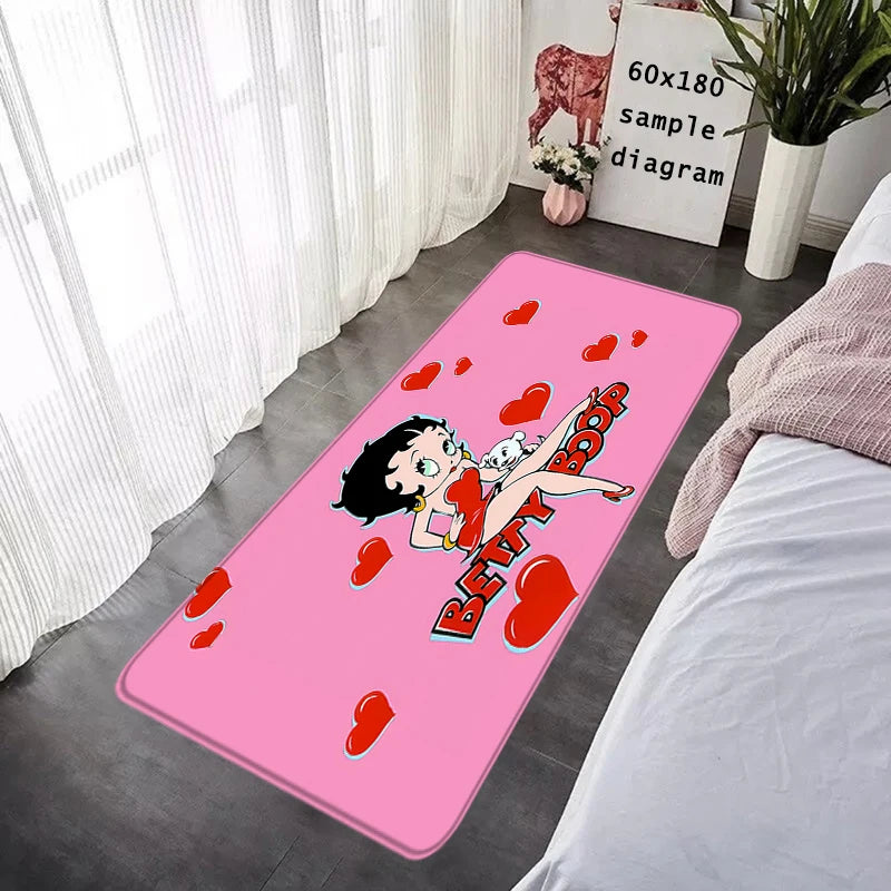 House Entrance Doormat Bettys Boops Hallway Carpet Living Room Rugs Foot Carpets Bathroom Rug Floor Mats Non-slip Home Decor