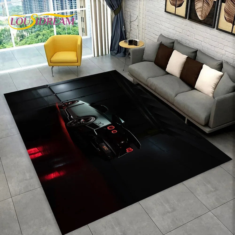 GTR Racing Car N-Nissan Logo 3D Carpet Rug for Home Living Room Bedroom Sofa Motorcycle Doormat Decor,kid  Area Rug Floor Mat