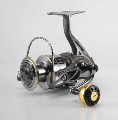 New Fishing Reel, Max Drag 30KG Right/left Inter-Changeable Handle Spinning Reel Gear 5.2:1 Ratio No-gap High Speed Fishing Reel