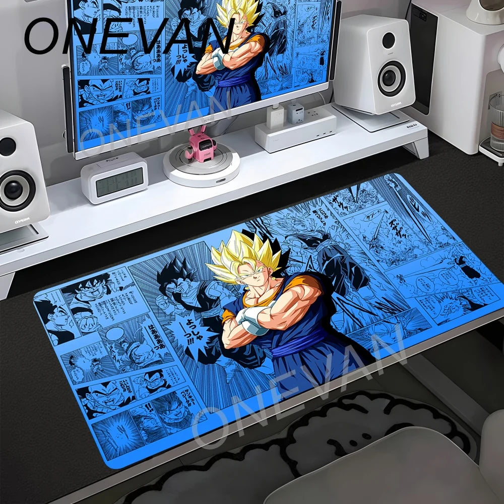 Game E-sports Special Table Mat Animation Non-slip Pad Oversized Dragon Ball Computer Keyboard Pad Son Goku Rubber Mouse Pads