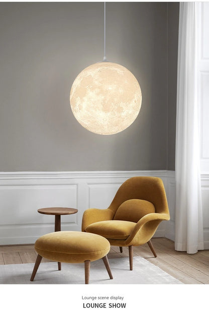 Full Moon Chandelier Pendant Light LED Lamp for Living Dining Room Bedroom Bar Table Lights Hanging Lighting Fixture