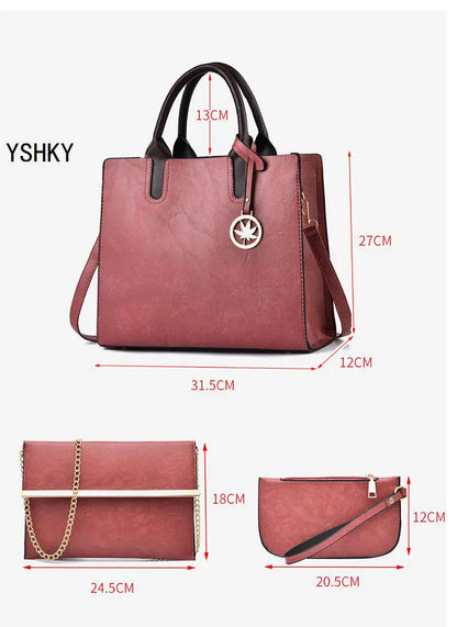 Three-piece set of women's bags Women's shoulder Handbags Bag for 2025 Female luxury designer Casual fashion  bags