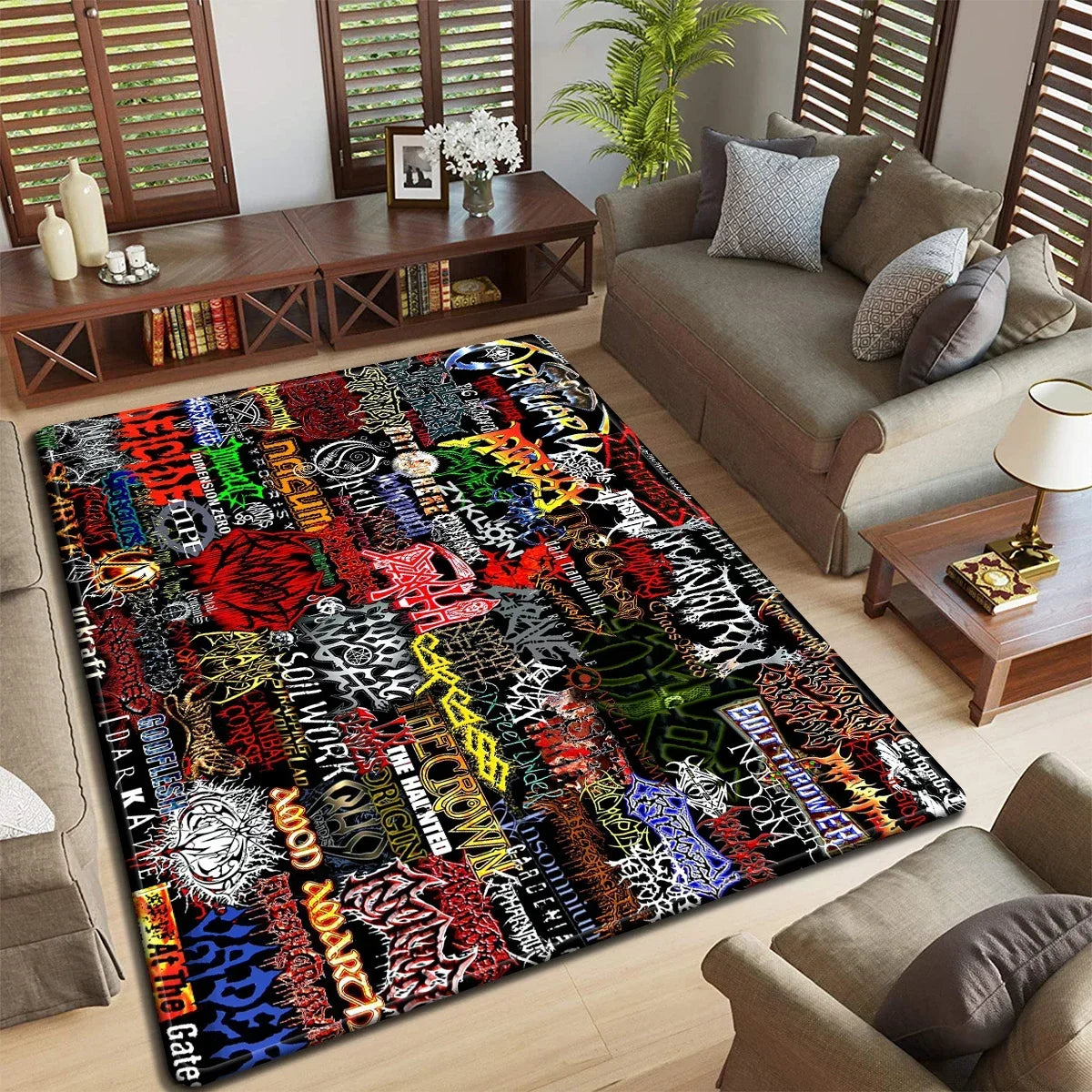 Band logo Music Rock and Roll logo Pattern Carpet Kitchen Mat Doormat Bedroom FloorDecoration LivingRoom Bathroom Anti-slip Rug