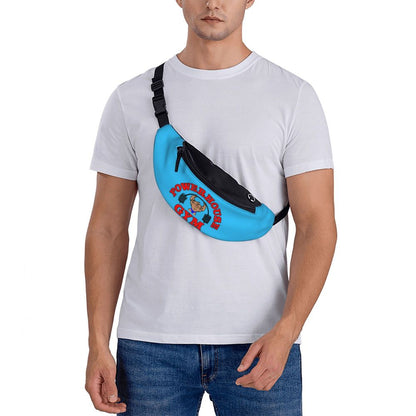 Powerhouse Gym Fanny Bag Custom Bodybuilders Fitness Crossbody Waist Pack Men Women Cycling Camping Phone Money Pouch
