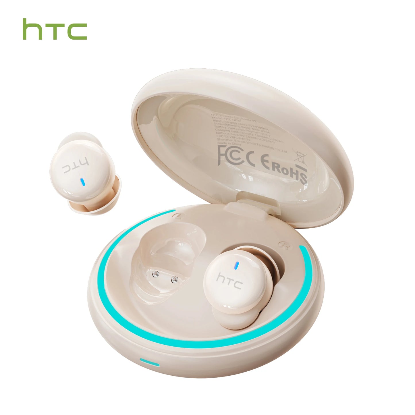 HTC NE92 Sleep Earbuds Wireless Bluetooth Earphones Comfortable To Wear Headphones 50Hrs Playback Low Latency Clear Sound Qualit