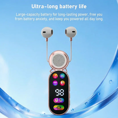 KEBIDUMEI 2-in-1 Wireless Earbuds & Portable Speaker Bluetooth 5.4 Headphones Digital Display Headsets Mini Speaker Earphones