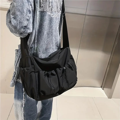 New Crossbody Bags for Women Youth Men Fashion Casual Large Capacity Handbags Shoulder Bags Solid Color Ladies Messenger Bag