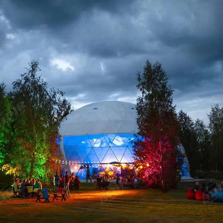 Customizable PVC Dome Tents, Waterproof and Windproof, Luxury Camping Tents, Suitable for Resort Hotels and Outdoor Parties.