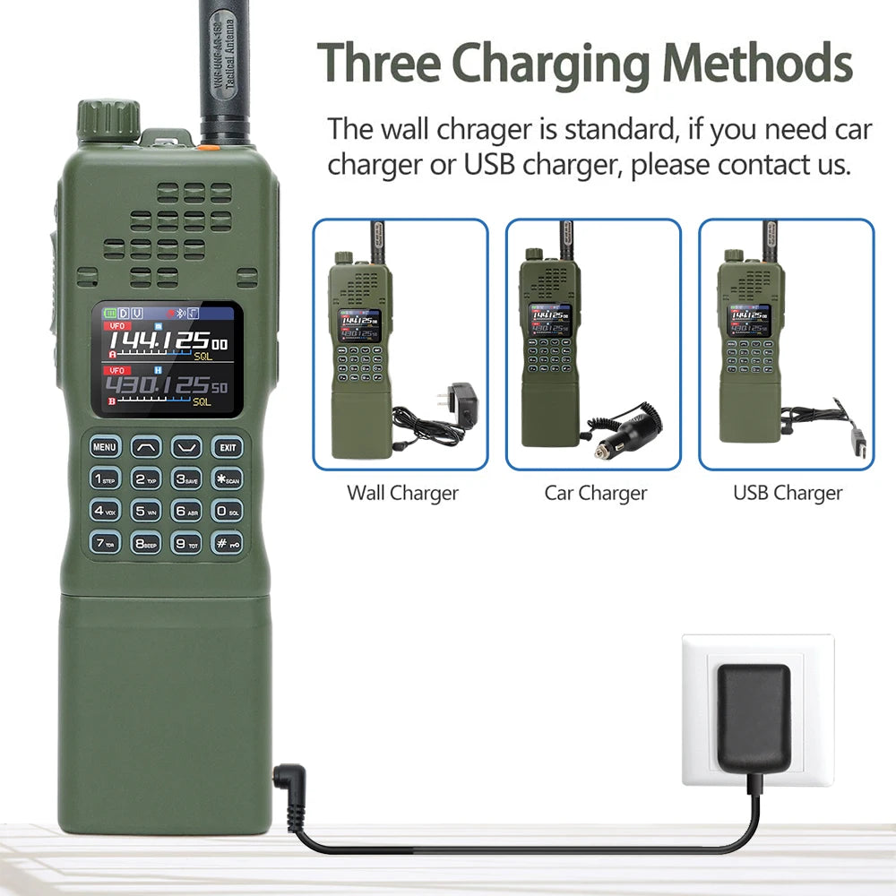 BAOFENG AR-152 PRO GPS Walkie Talkie  12000mAh  Multi Band Long Range Bluetooth 10W ProgrammingTri-power Two Way Radio UV-32