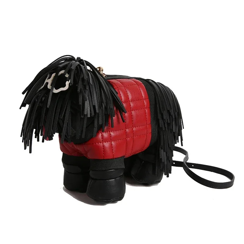 Unique Designer Purse and Handbags for Women Leather Shoulder Bag High Quality 3D Dog Shape Wedding Evening Clutch Bag Party Bag