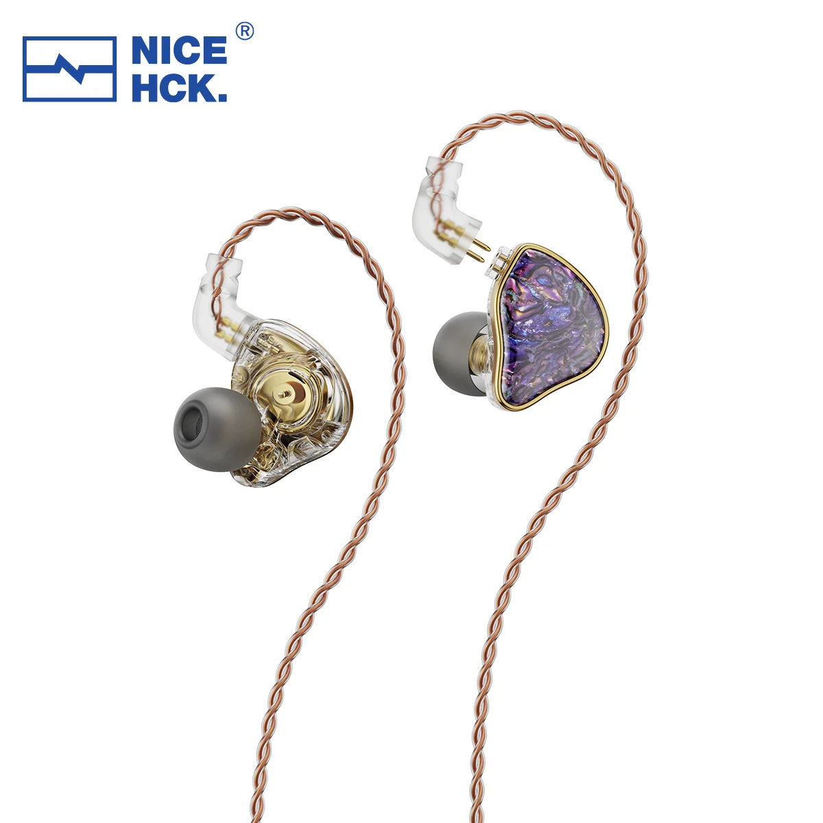 NICEHCK DB2 Wired Earbud IEM 1DD+1BA Hybrid Dual Driver HiFi Earphone With 0.78 2Pin Interface Warm Vocal Music In Ear Monitor