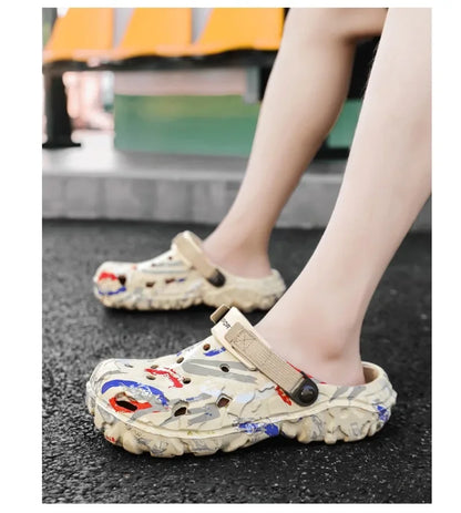 Plus Size 48 49 Men's Summer Clogs Sandals Eva Slippers Men Fashion New Flat Sandals Men Women Leisure Slides Men Casual Shoes