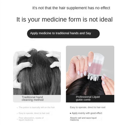 New Scalp Applicator Liquid Comb for Hair Scalp Treatment Essential Oil Liquid Guiding Massager Comb Hair Growth Serum Oil Apply