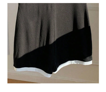 New "Ladies" slim-fitting short-sleeved one-piece pants, versatile and fashionable, for summer
