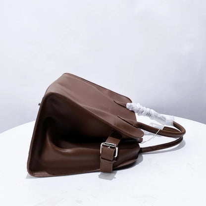 Genuine Leather The Tote Bags For Women Luxury Designer Handbag Purses 2024 New In First Layer Cowhide Large Top Handle Shoulder