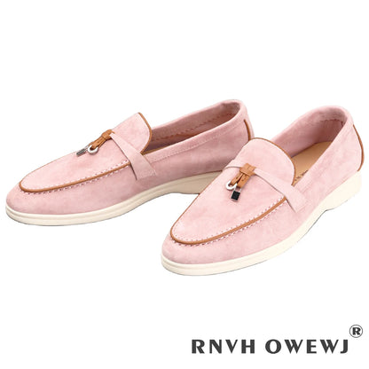 Not Logo Wholesale Women's Summer Round-Toe Rubber Stitching Adult Flats Sneakers