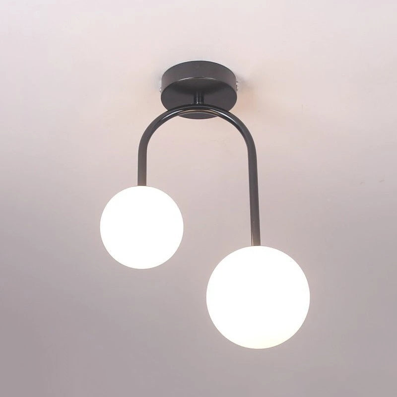 Nordic Glass Balls Ceiling Lights Restaurant Bar Home Decor Hanging Lamp Modern LED Living Room Bedroom Fixtures Indoor Lighting