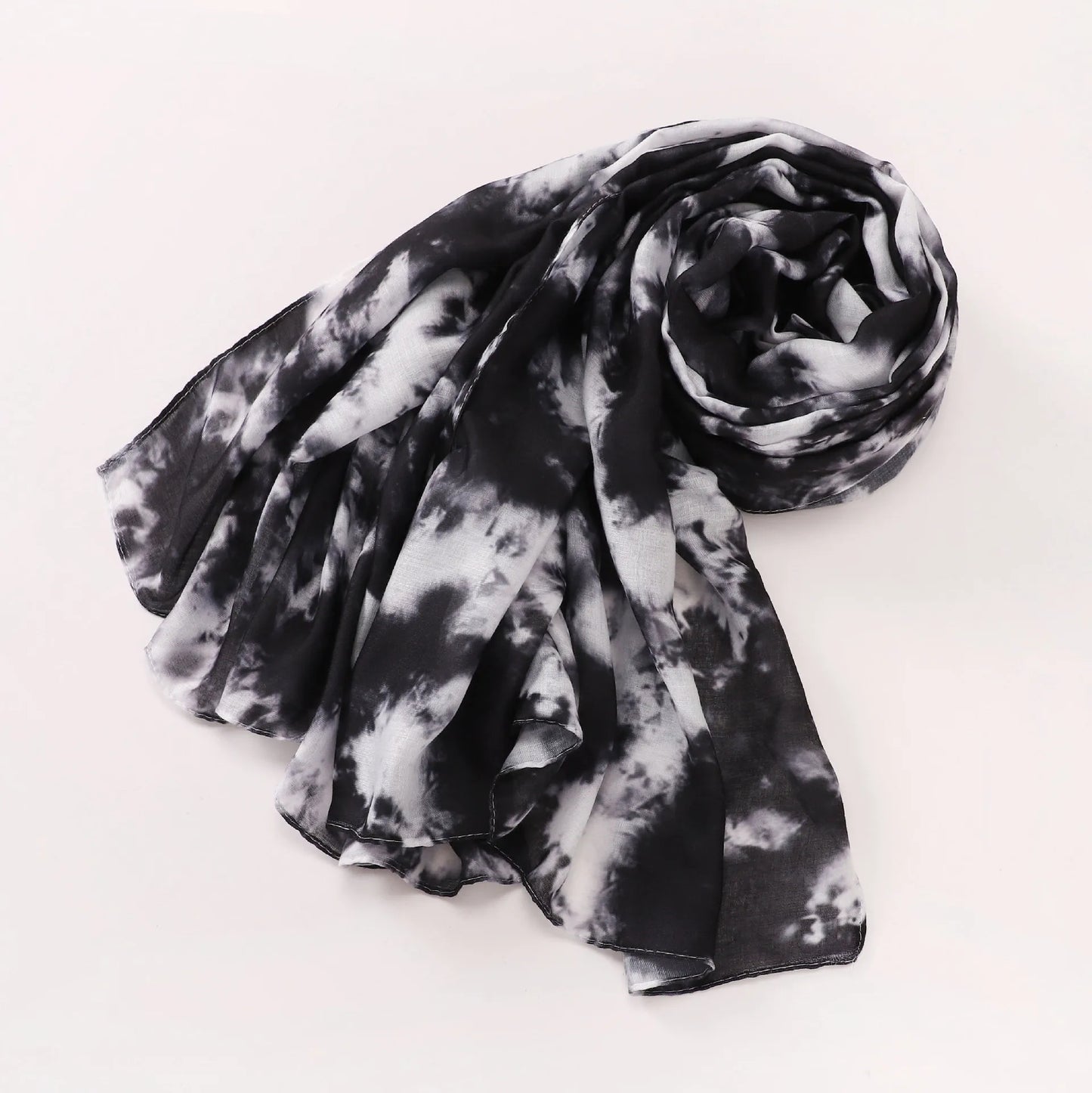 1Pcs Watercolor Print Lady Hijab Women Bohemian Soft Islam Ramadan Muslim Hijabs Foulard Femme Shawl Wrap Scarf Headscarf