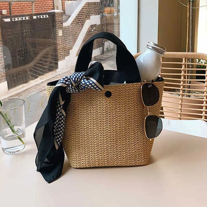 Large-Capacity Casual Relaxed Tote Bag Women One-Shoulder Hand-Carry, Linen Canvas