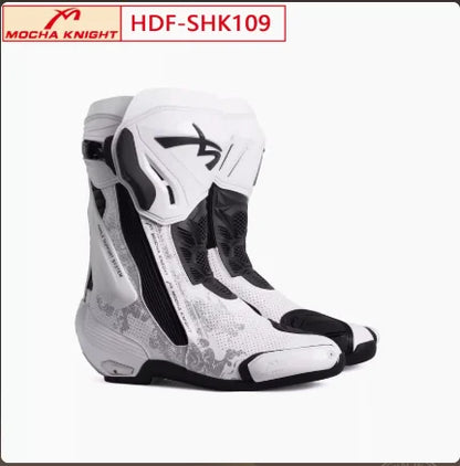 Riding Boots, Motorcycles, All Season Waterproof Riding Shoes, Off-Road Competitive Track Motorcycles, Men's and Women's Styles