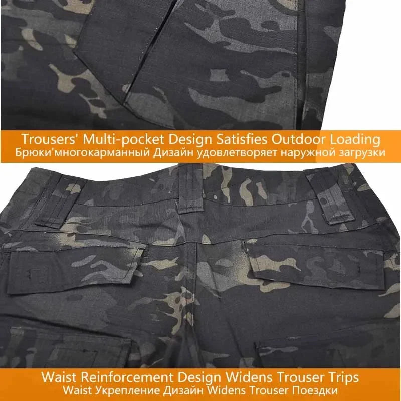 Tactical Uniform Milit Outdoor Camo Uniform Combat Suits Shirts Cargo Pants Trainning Sets Airsoft Paintball Hunting Clothes