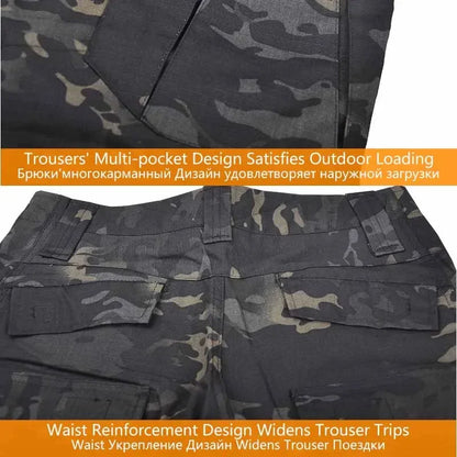 Tactical Uniform Milit Outdoor Camo Uniform Combat Suits Shirts Cargo Pants Trainning Sets Airsoft Paintball Hunting Clothes