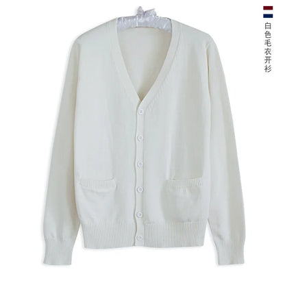 Japanese JK Uniform Cardigan Class Uniform British Student School Uniform Knitted Sweater