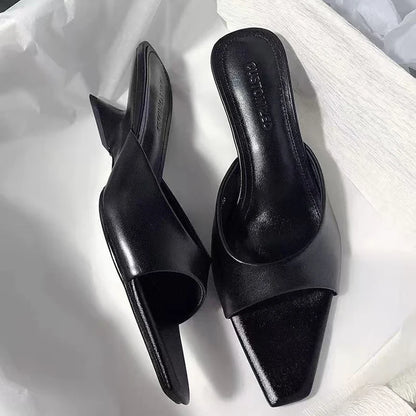 Elegant Women's Slippers Heeled Designer Shoes Woman Sandals Luxury Party Flip Flops Fashion Dress Walking Mujer De Sandalias
