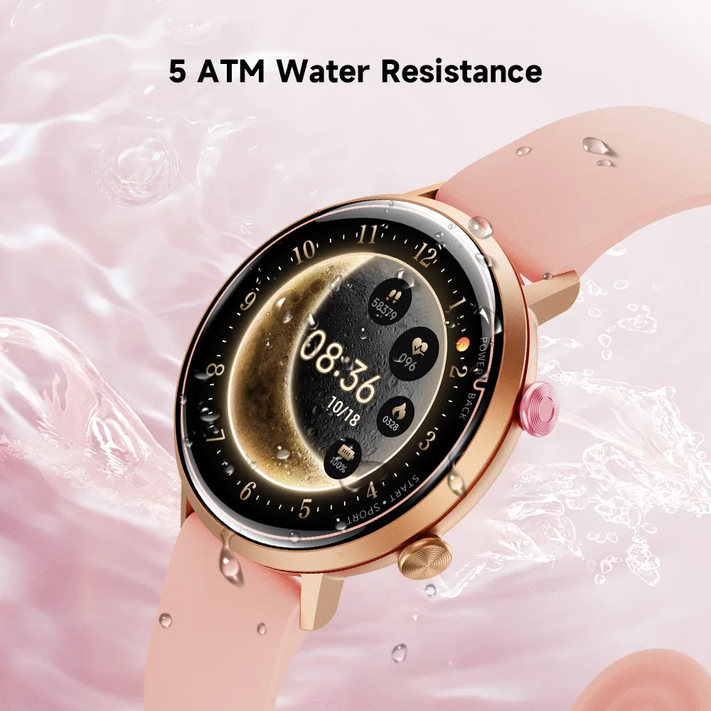 Big Price! Women's Smartwatch 50M Waterproof for Swimming Blood Pressure Sleep Heart Monitoring Diverse Sports Tracking