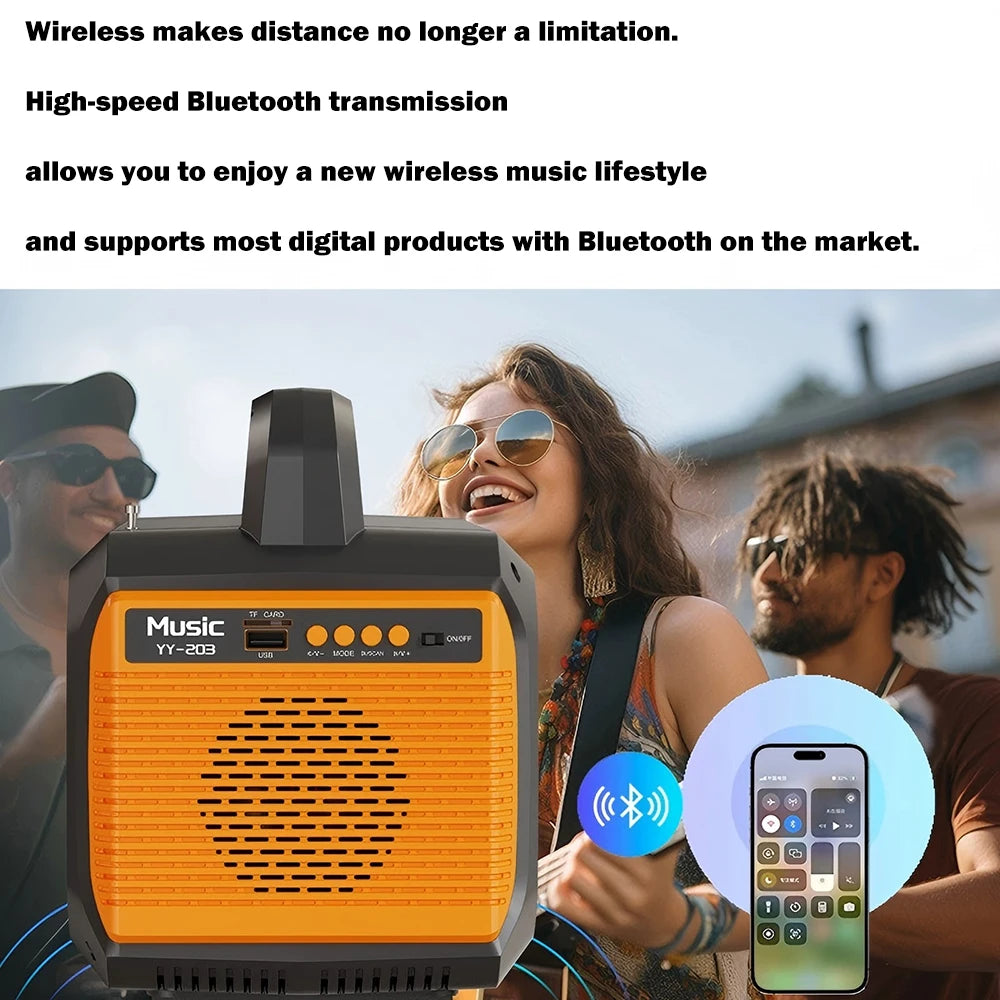 Gaiaray 100W Portable Power Station LiFePO4 Charge Station 76.8Wh Solar Generator With Bluetooth Speaker FM for Camping Travel