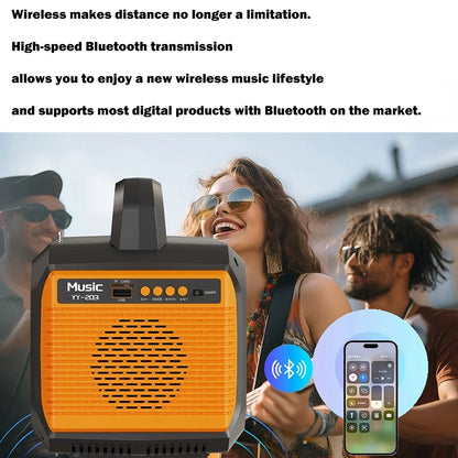 Gaiaray 100W Portable Power Station LiFePO4 Charge Station 76.8Wh Solar Generator With Bluetooth Speaker FM for Camping Travel