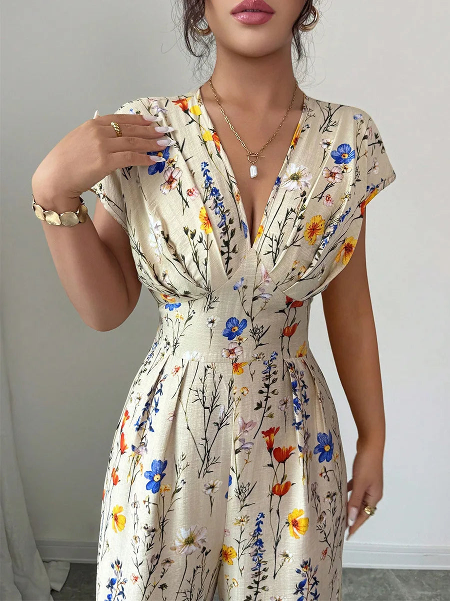 Women's Summer Elegant Short Sleeve High Waist Women's Clothing Straight Office Lady Fashion New Arrival Trendy