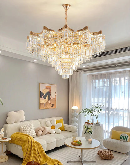 Nordic Luxury Ceiling Chandeliers Modern LED Crystal Pendant Lights for Bedroom Living Room Light Fixtures AC100-240V