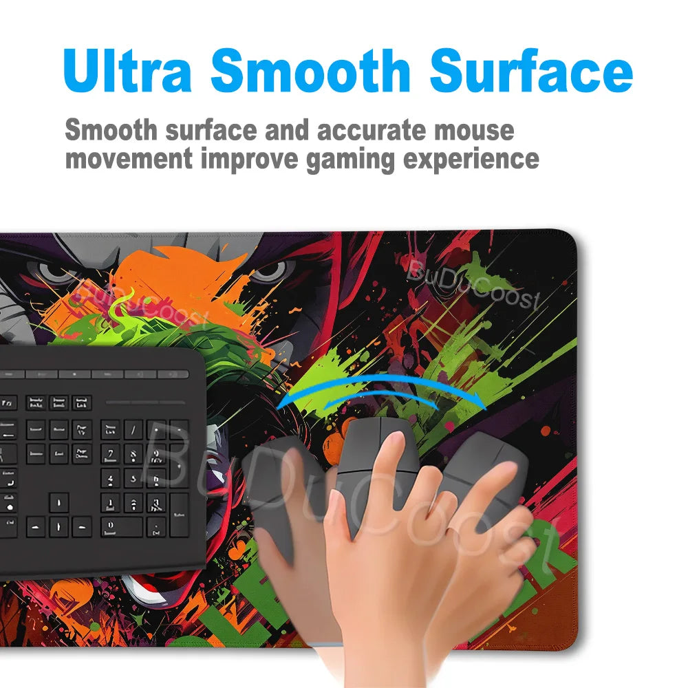 J-Jokers Popular Movies Mousepad HD Printing Computer Gamers Locking Edge Non-slip Mouse Pad XXL Non-Slip Keyboard PC Desk Pad
