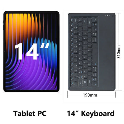 Nenmone Mpad15 2 in 1 Tablet Laptop 14' Android 15 Octa Core 14inch Tablet 16GB RAM 512GB 4G+wifi Dual Speakers 12000Mah Battery