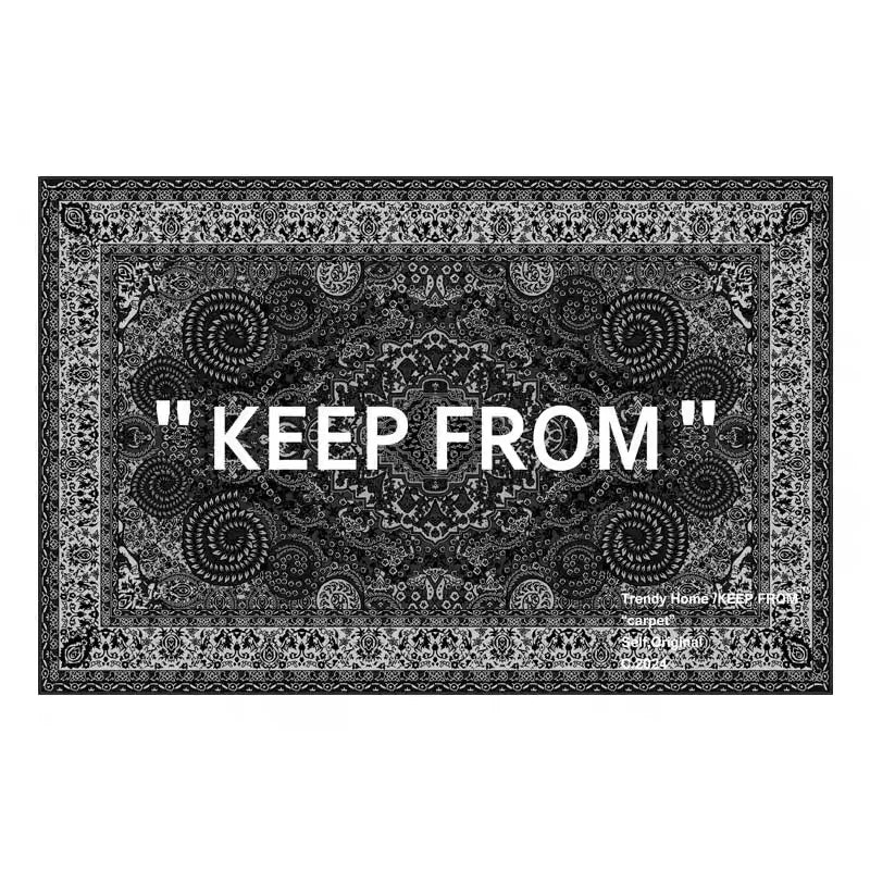 VIKAMA Fashion Carpet Bedroom Living Room Trend Personality Creative Boys Apartment Shoe Wall Bedside Dirty Mat Home Decoration