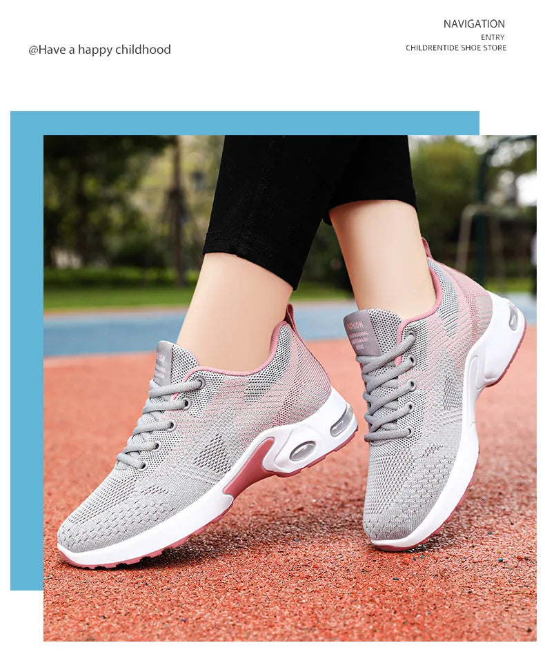 Women Platform Casual Sneakers Shoes Mesh Breathable Running Shoes Chunky Summer Sports Tenis Shoes 2025 Luxury Vulcanize Shoes