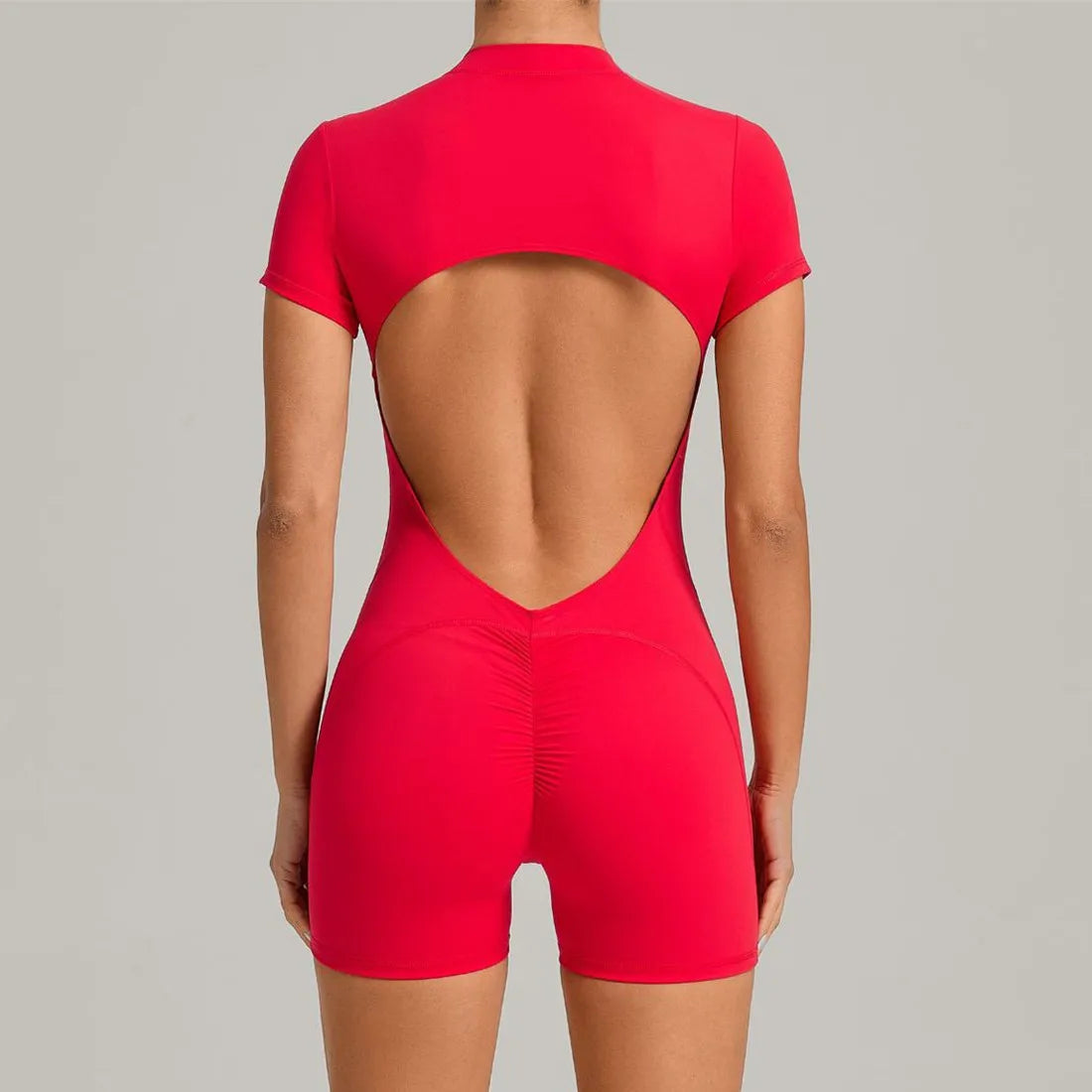 2026 Pad Zipper Long Sleeve Yoga Set Women One Piece Jumpsuit Gym Workout Shorts Fitness Bodysuit Sports Athletic Suit XP358