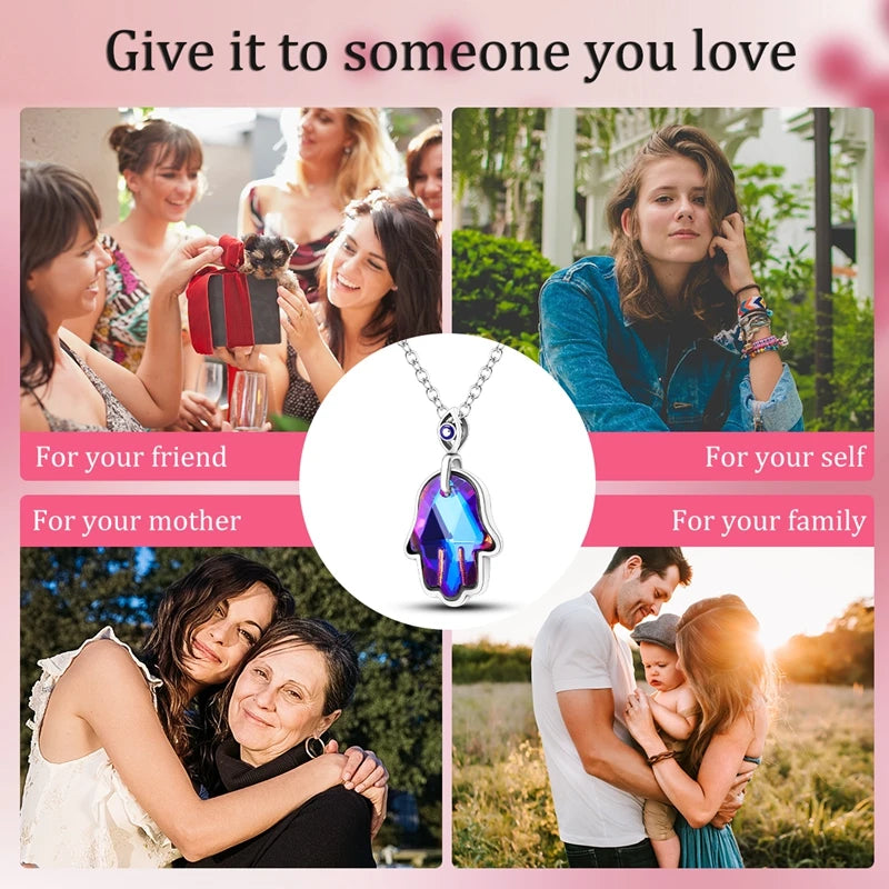 925 Sterling Silver Luminous Firefly Heart Shaped Zircon Pendant Necklace For Women Fashion Anniversary Birthday Jewelry Gifts