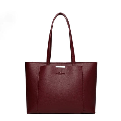High Quality Leather Shoulder Crossbody Messenger Tote Bag Large Handbag Purses Genuine Brand Luxury Designer Women Bags
