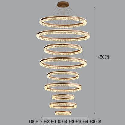 Modern Home Decor Ring LED Lights Pendant Light Lamps for Living Room Chandeliers for Dining Room Hanging Light Indoor Lighting